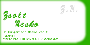 zsolt mesko business card